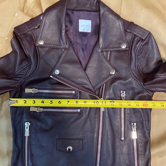 !!ON HOLD!! Anine Bing Moto Biker Leather Jacket, Size S/P - Picture 11 of 14